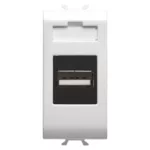 GW10459 | بريزة USB اببض لامع