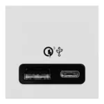NU301918،USB  (Type A+C ) لقمة يو اس بي عريضة  أبيض نيو يونيكا  شنايدر اليكتريك - Image 4