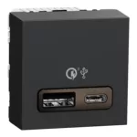 NU301954 | لقمة USB (عريضة ) Type A+Cأسود نيو يونيكا