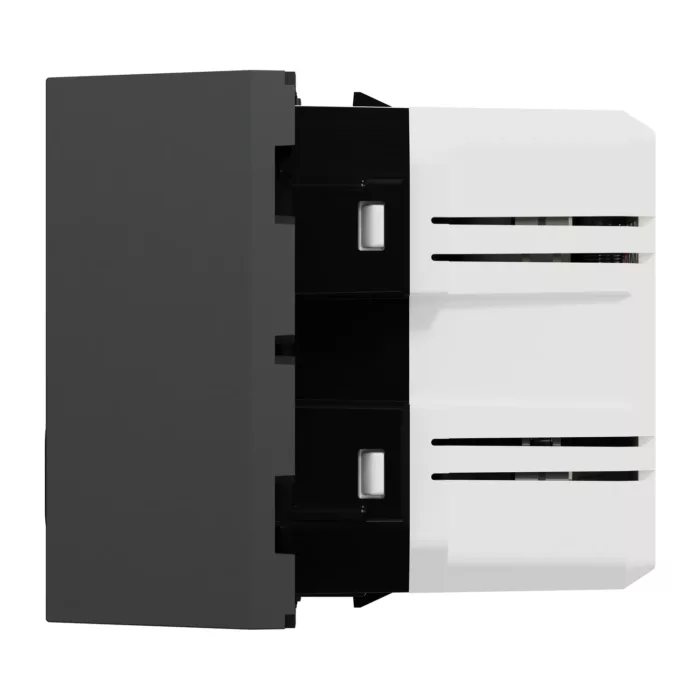 NU301954 ،USB Type A+C  لقمة يو اس بي   (عريضة ) أسود نيو  يونيكا شنايدر اليكتريك - Image 3