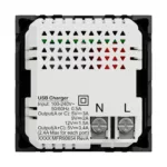 NU301954 ،USB Type A+C  لقمة يو اس بي   (عريضة ) أسود نيو  يونيكا شنايدر اليكتريك - Image 5