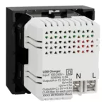 NU301954 ،USB Type A+C  لقمة يو اس بي   (عريضة ) أسود نيو  يونيكا شنايدر اليكتريك - Image 8