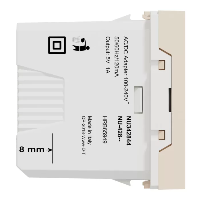 ⁦NU342844 ،(Type A) USB لقمة بيج نيو يونيكا شنايدر اليكتريك⁩ - الصورة ⁦3⁩